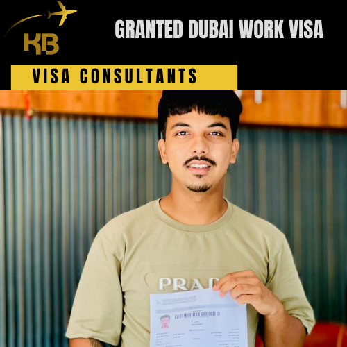 Success story of Dubai Work visa by KB Visa Consultants